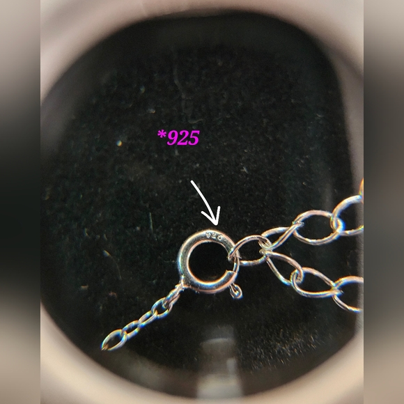 VTG 925 Amethyst & CZ Heart Necklace by UD - Picture 8 of 11